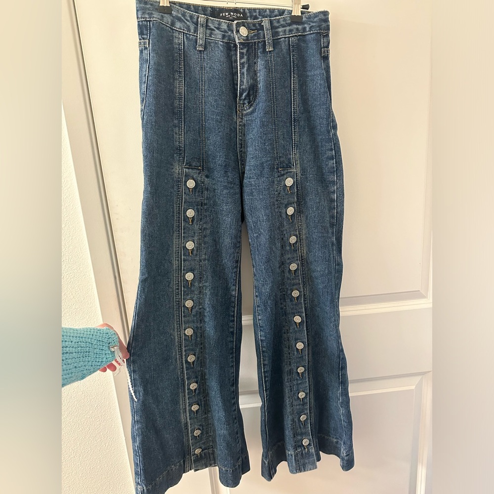 FEW MODA button wide leg jeans
